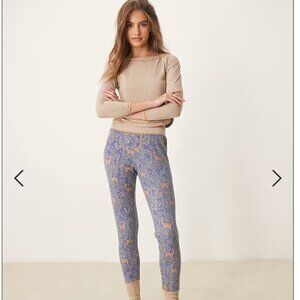 NEW FREE PEOPLE 2pc Chill Evening Pajamas Set in Night Sky for women 1125 3s2